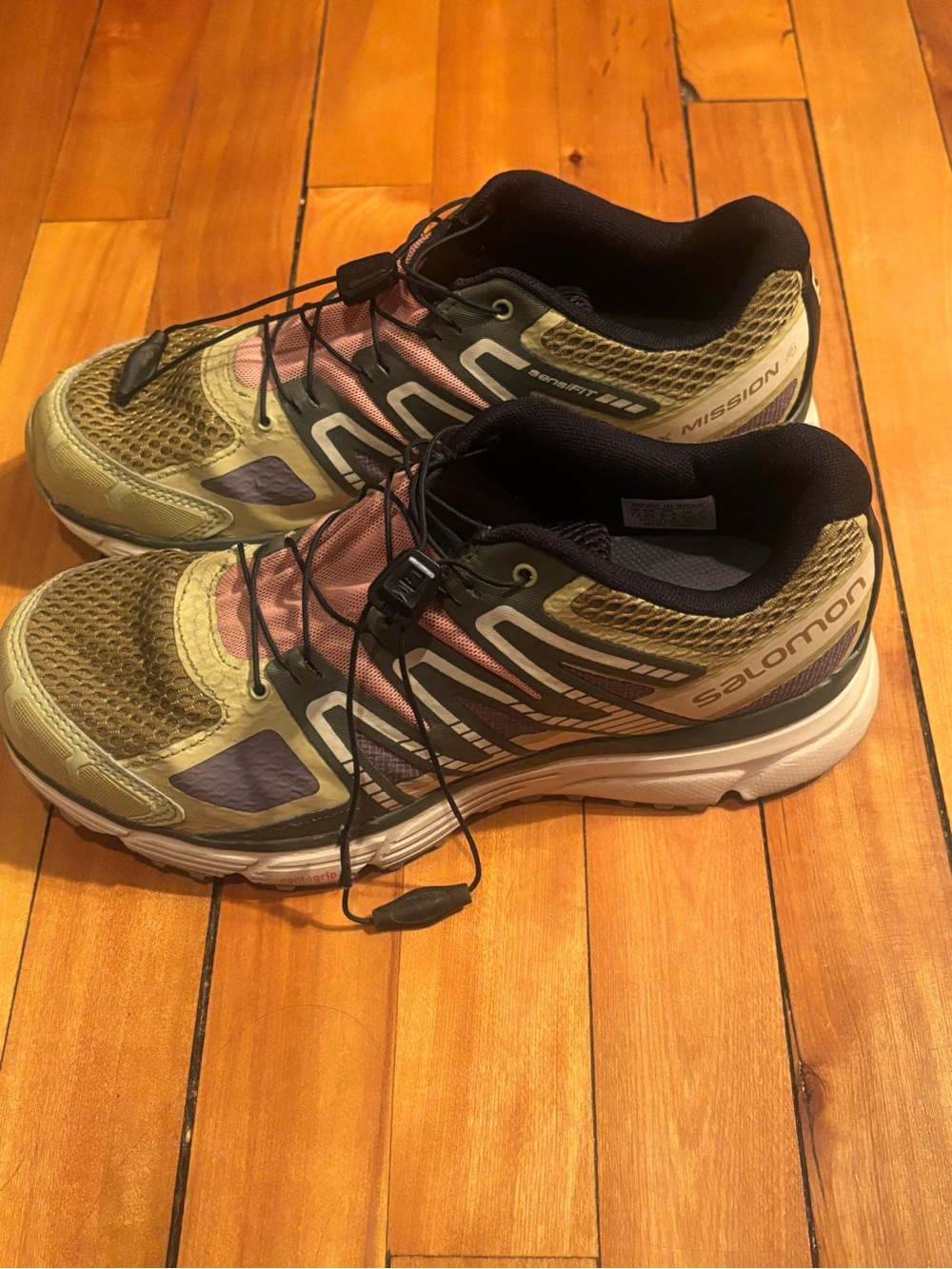 Salomon Women’s Athletic Shoes in Olive Green, Pink, Black